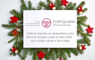 Fontquerni Procuradores España les desea unas ¡Felices Fiestas 2023!